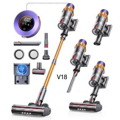 V18 Vacuum Jaune Multi-vues